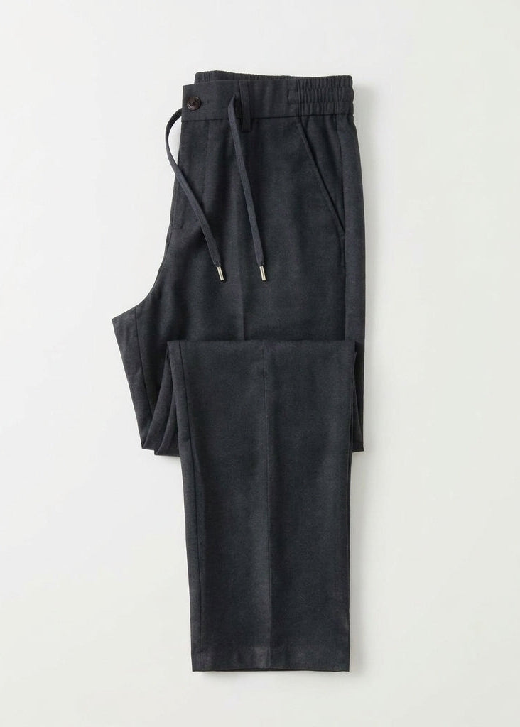 Dark Navy Drawstring Men's Trousers