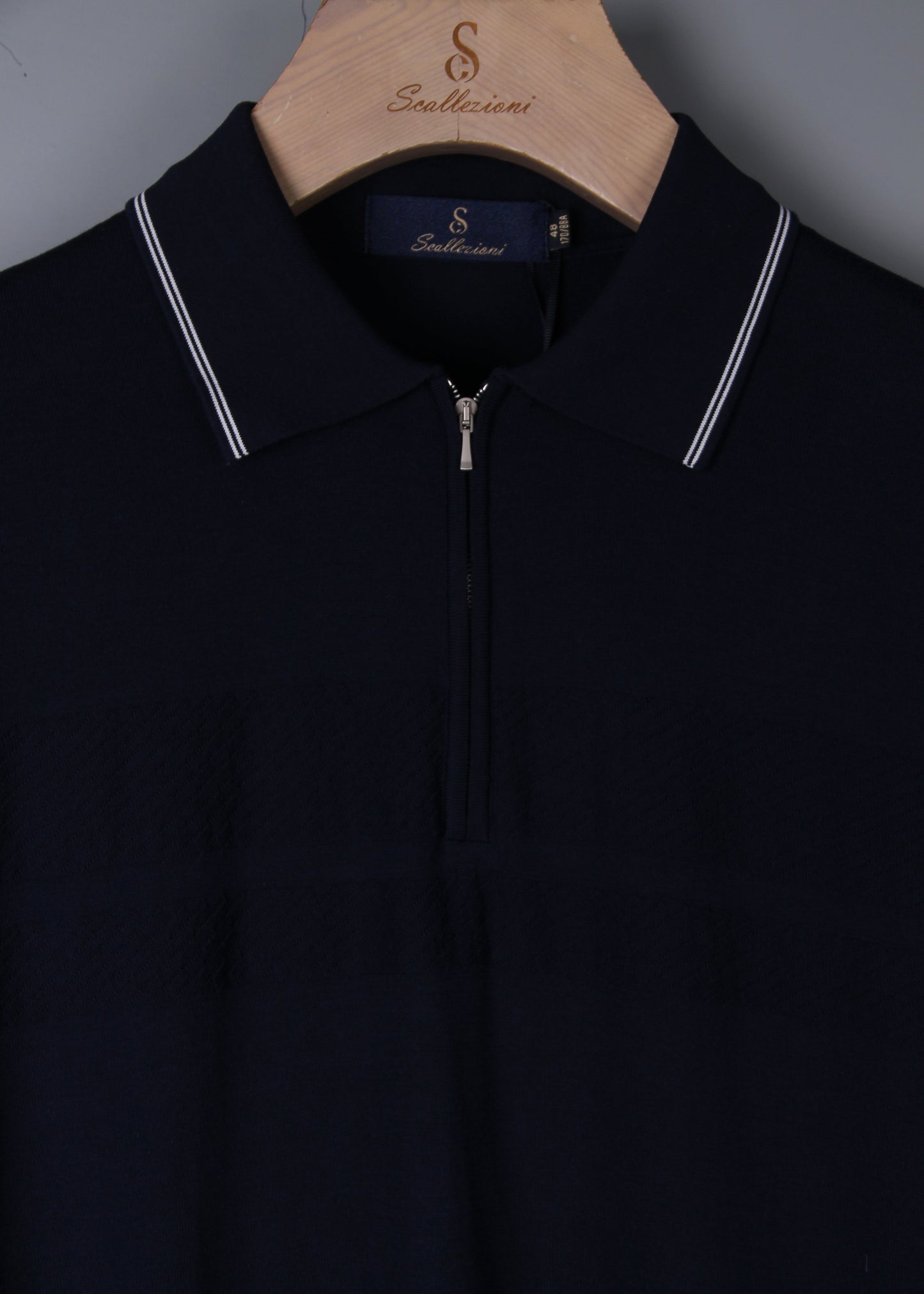 Zip-Up Polo Shirt