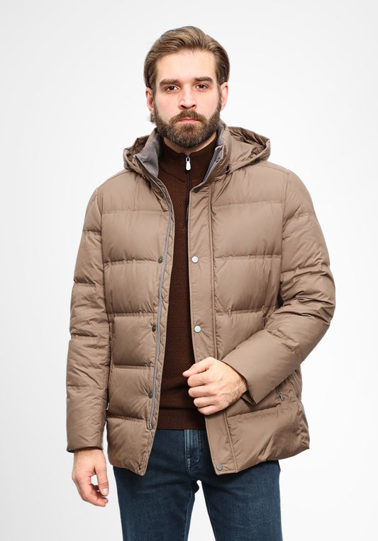 Light Brown Down/Feather Jacket