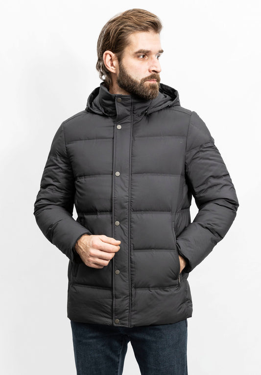 Dark Blue Down/Feather Jacket