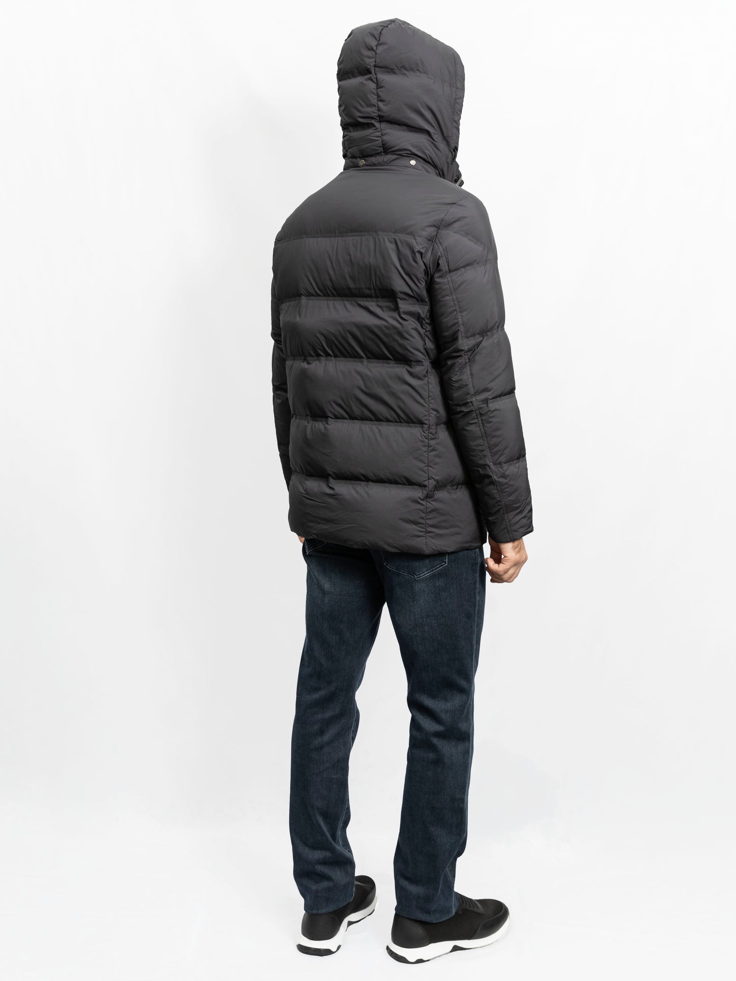 Dark Blue Down/Feather Jacket