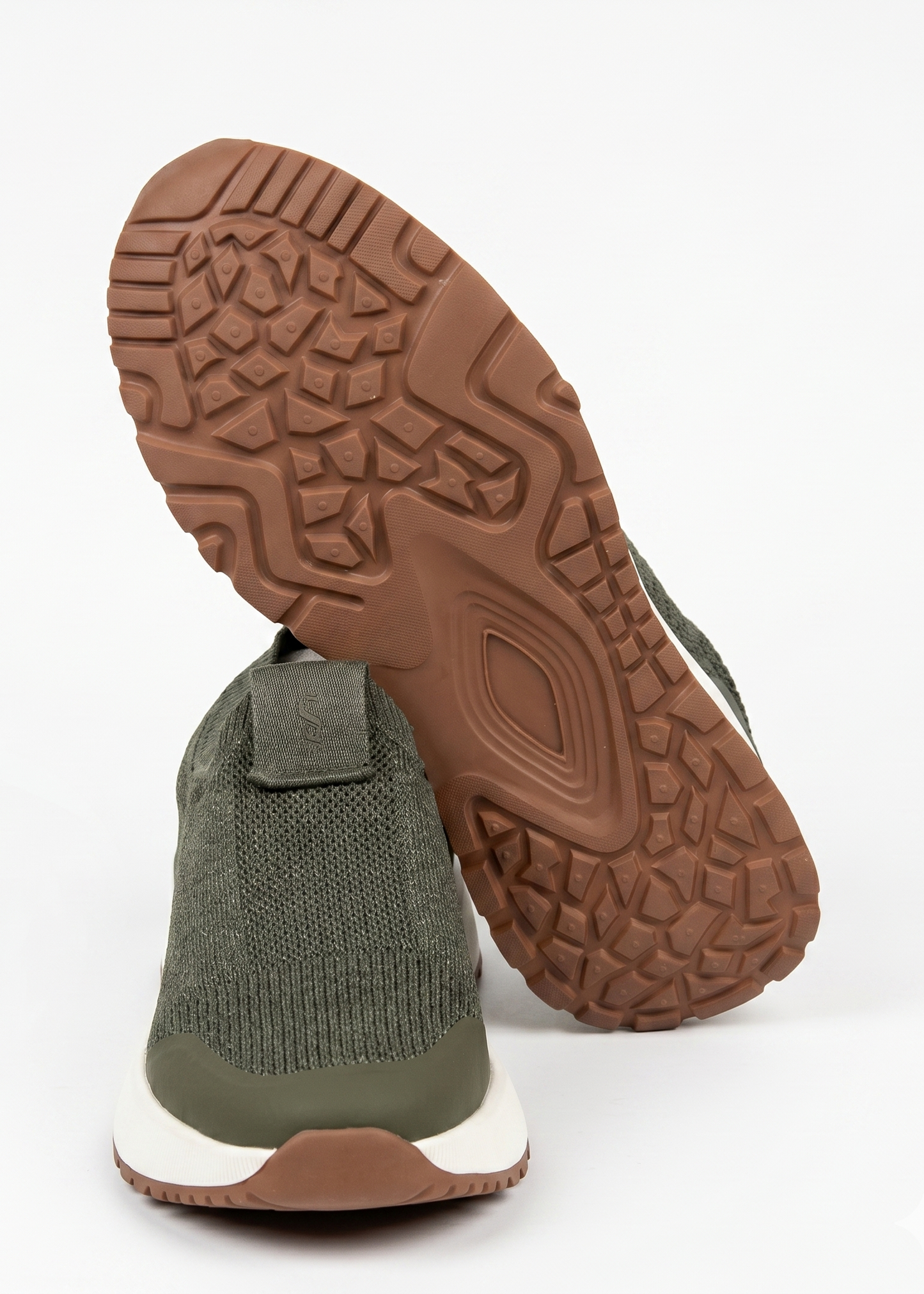 Khaki Slip-on Sneakers