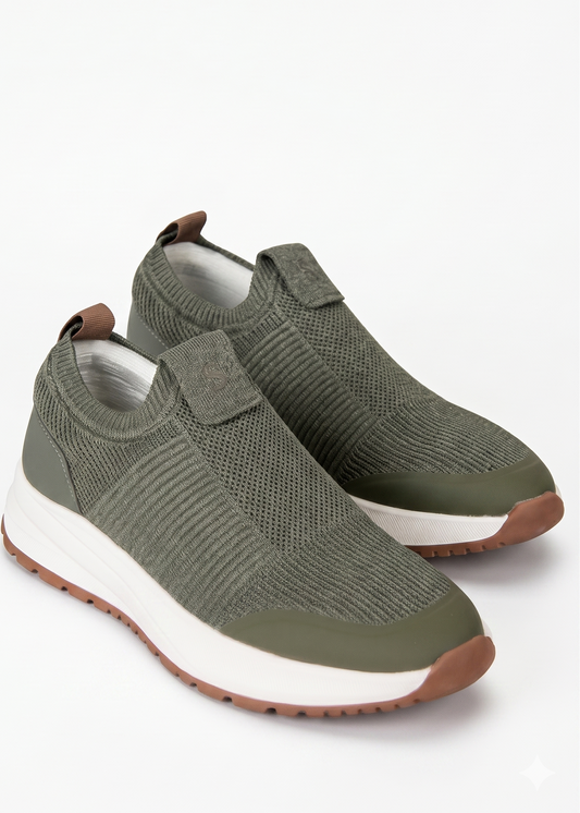 Xaki Rəngli "Slip-on" Krossovka