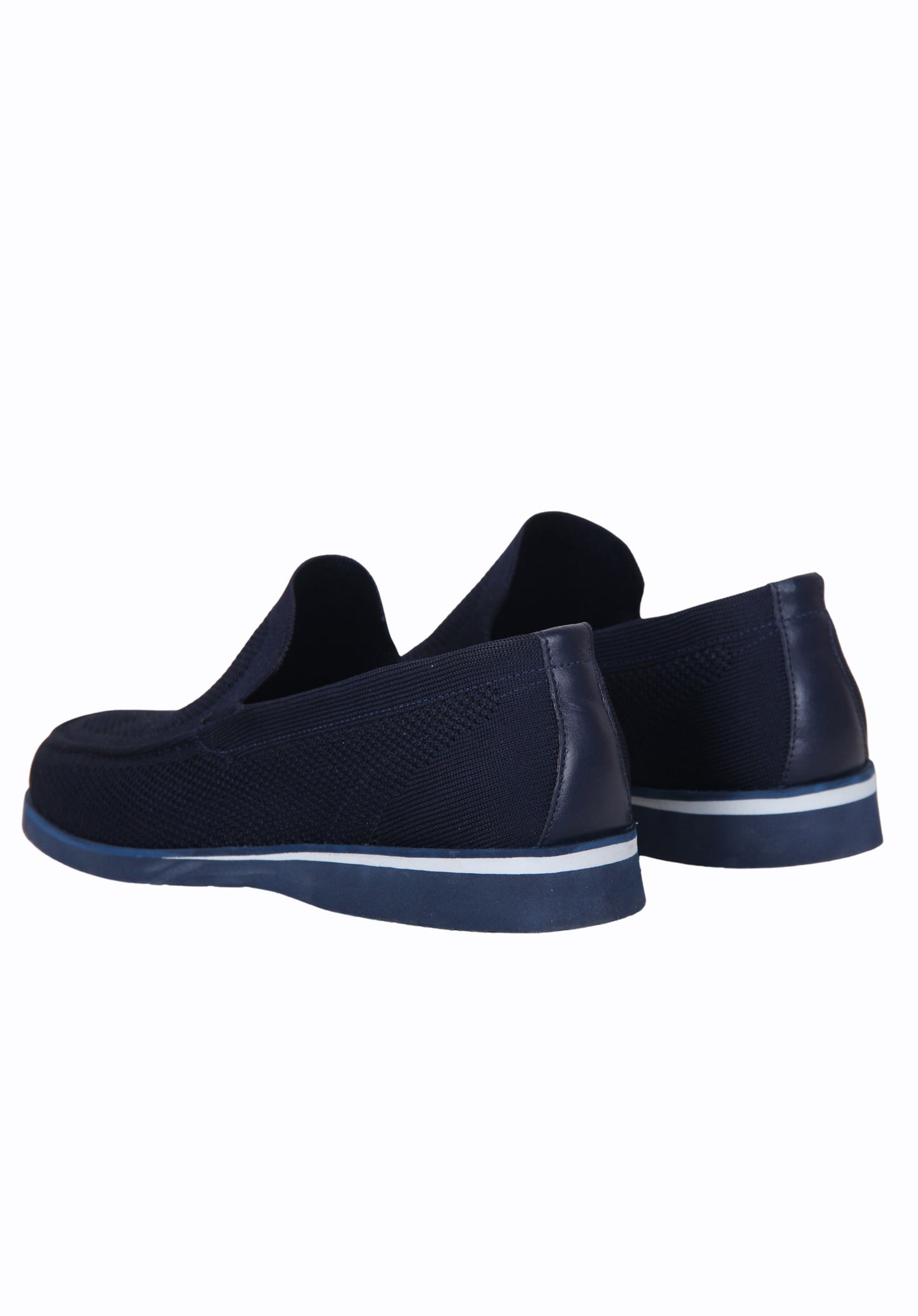 Textile and Genuine Leather Moccasin