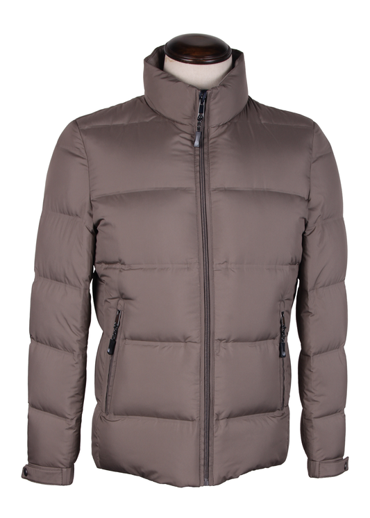 Khaki Down Puffer Jacket