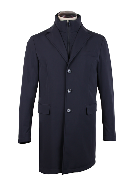 Dual-Layer Long Jacket