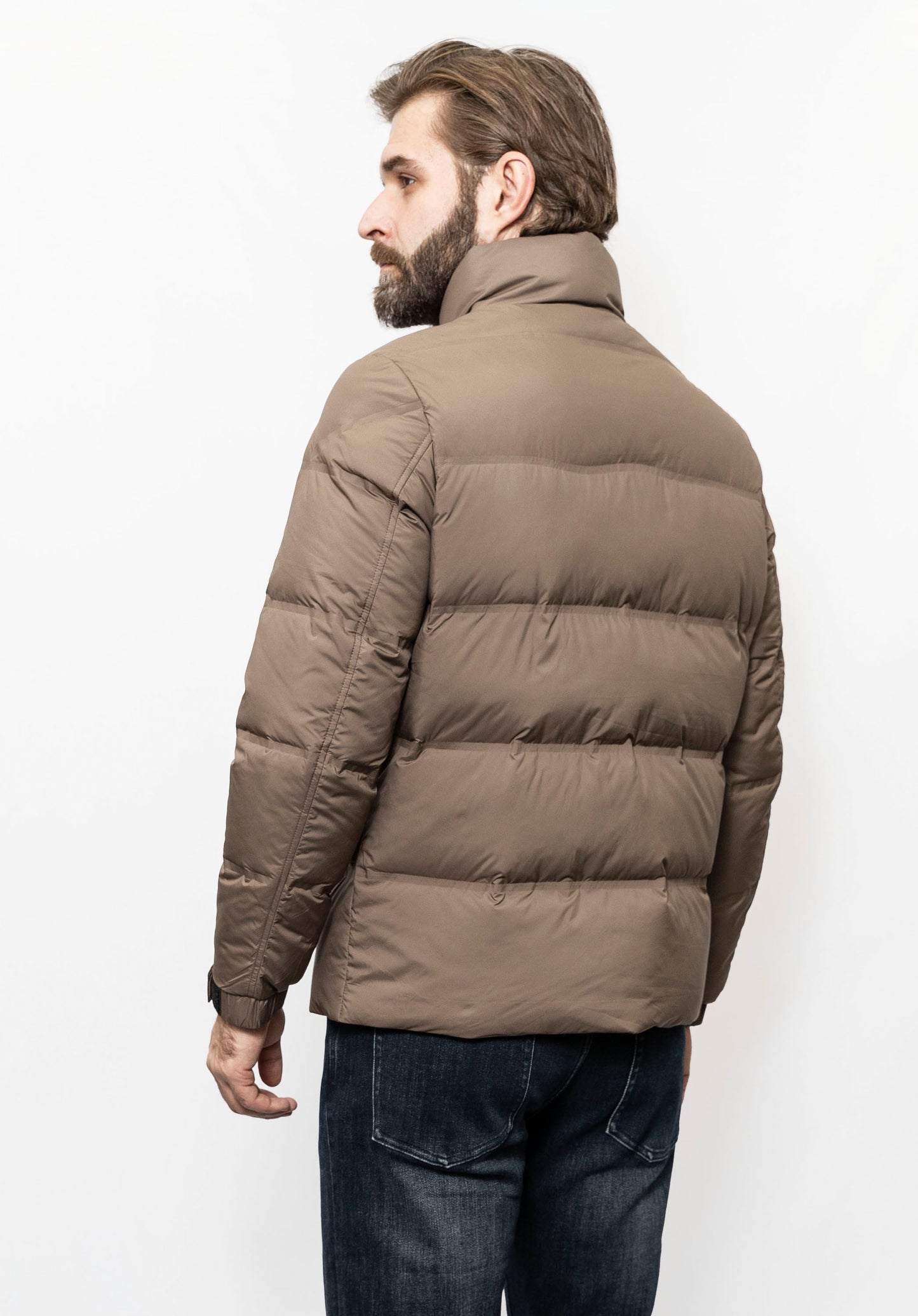 Light Brown Down/Feather Jacket