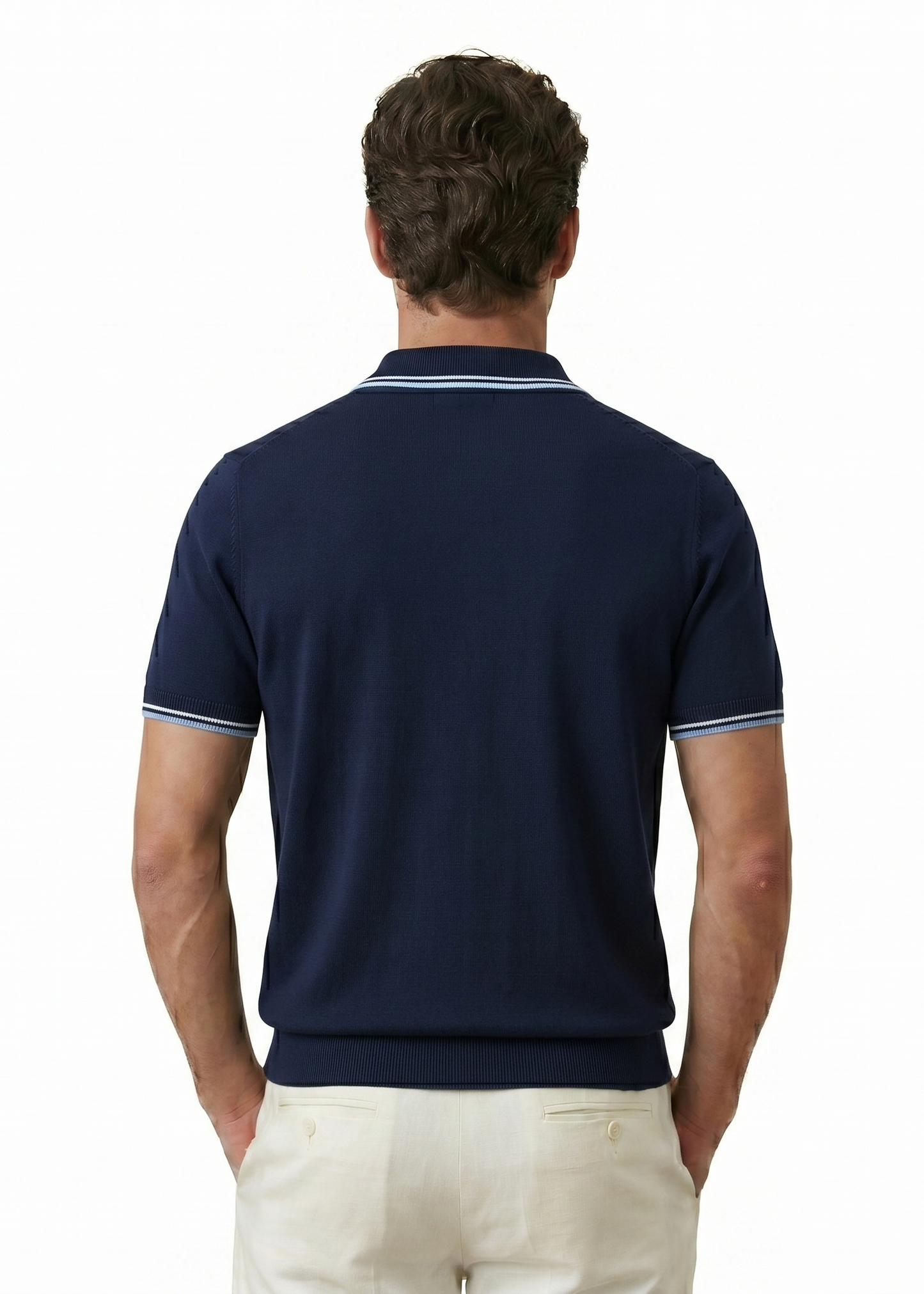 Zip-Up Polo Shirt