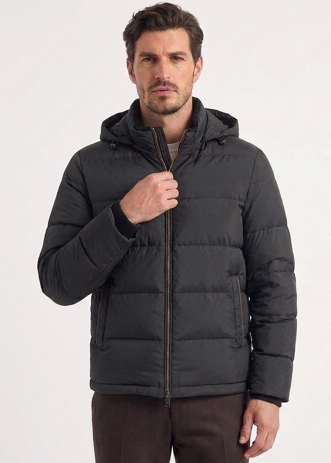 Black Hooded Jacket