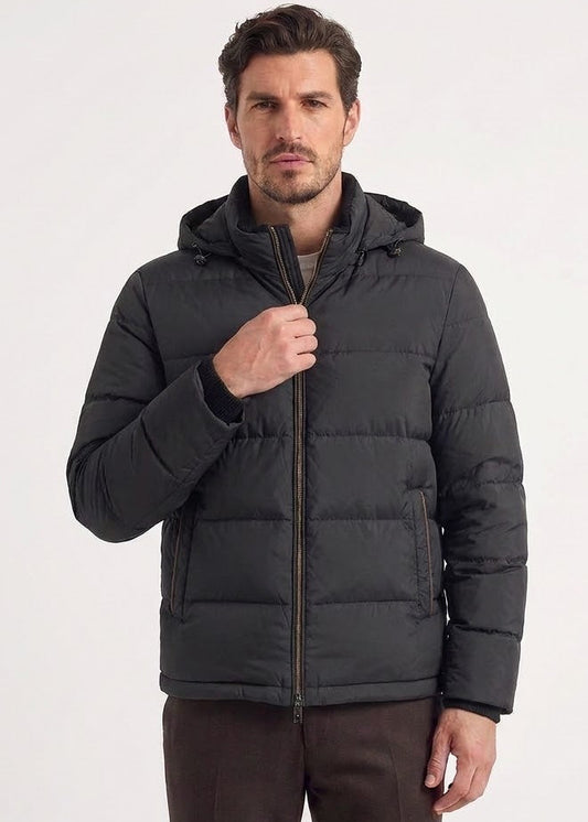 Black Hooded Jacket