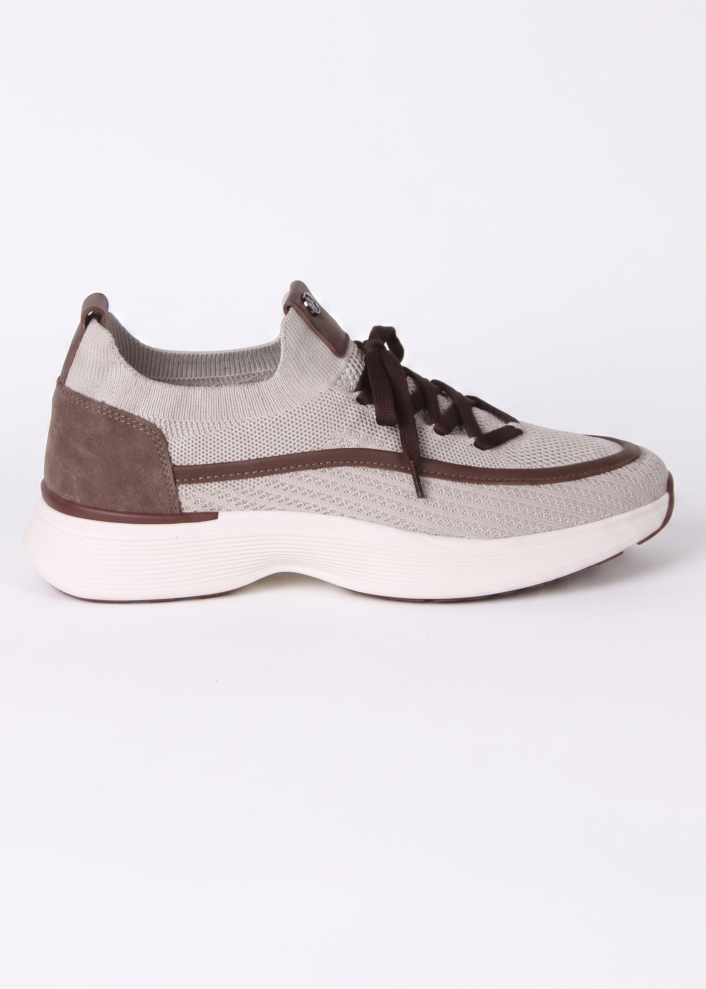 Stylish and Comfortable Casual Sneakers (Beige & Brown)