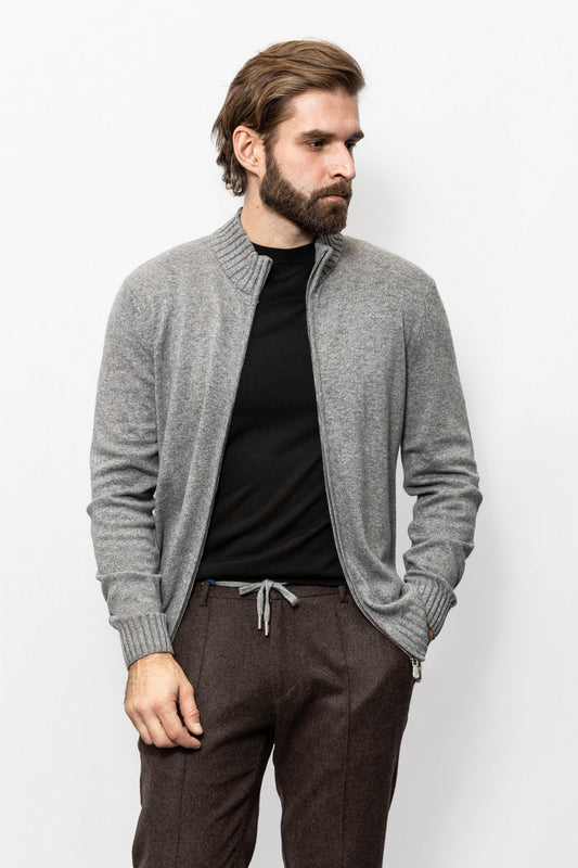 Gray cardigan