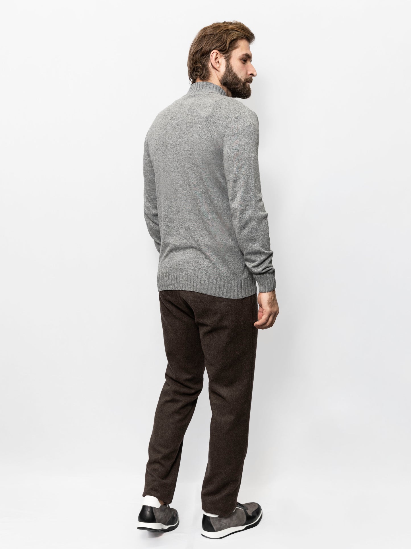 Gray cardigan