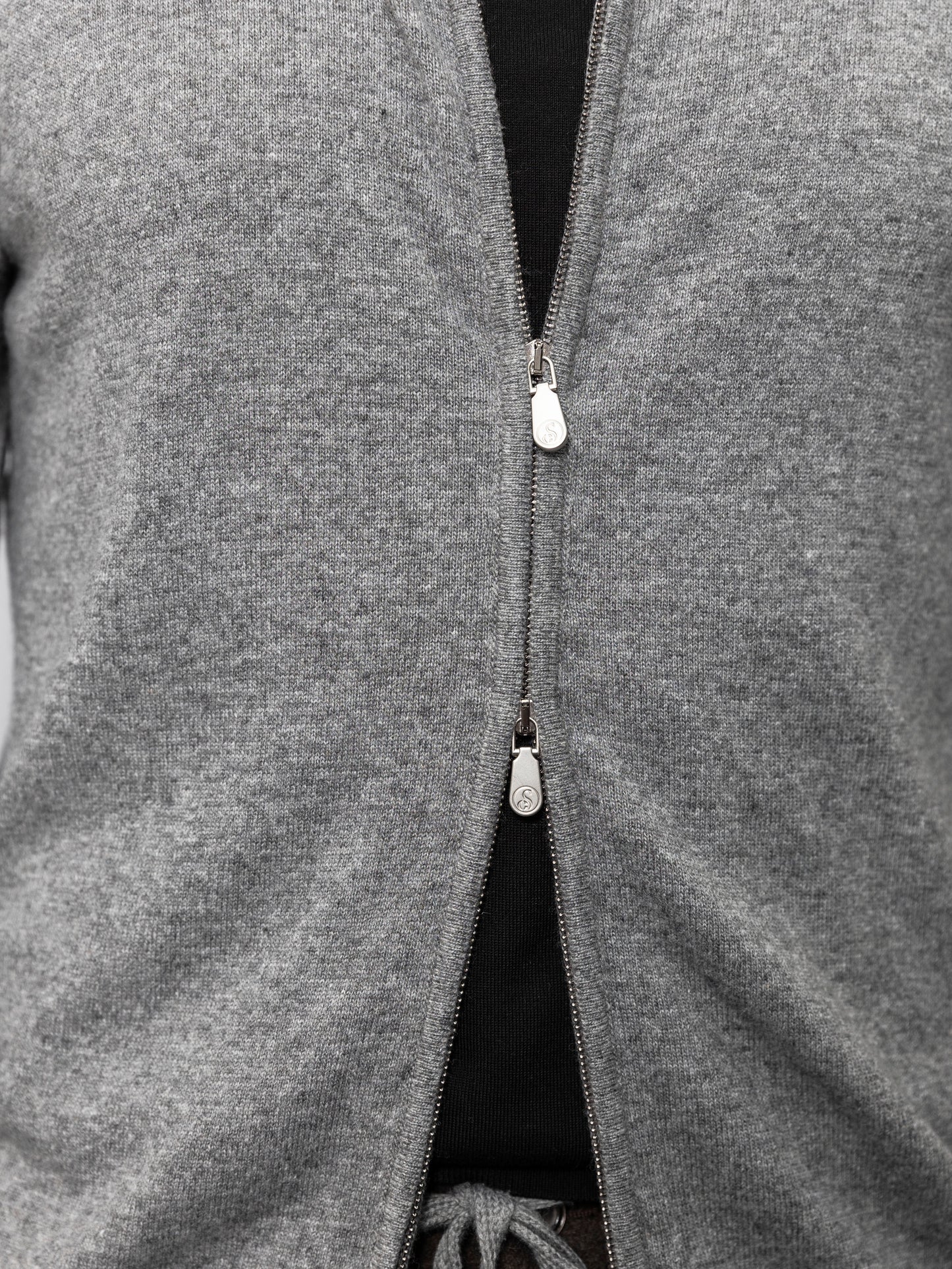 Gray cardigan