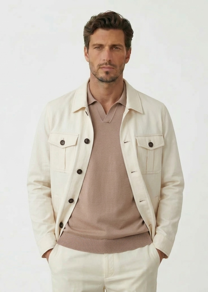 Multi-Pocket Men's Windbreak