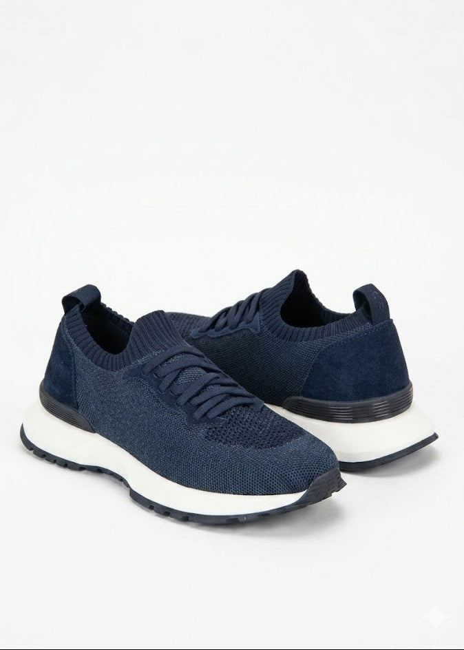 Knit & Suede Men's Sneaker