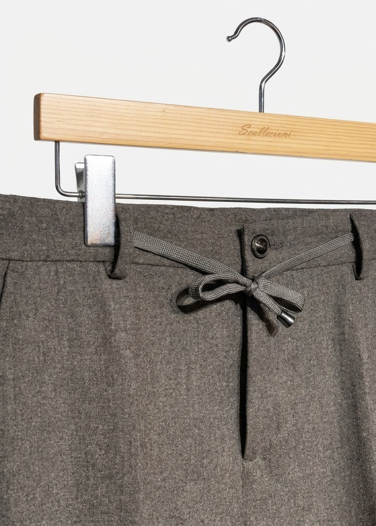 Light Brown Drawstring Men's Trousers