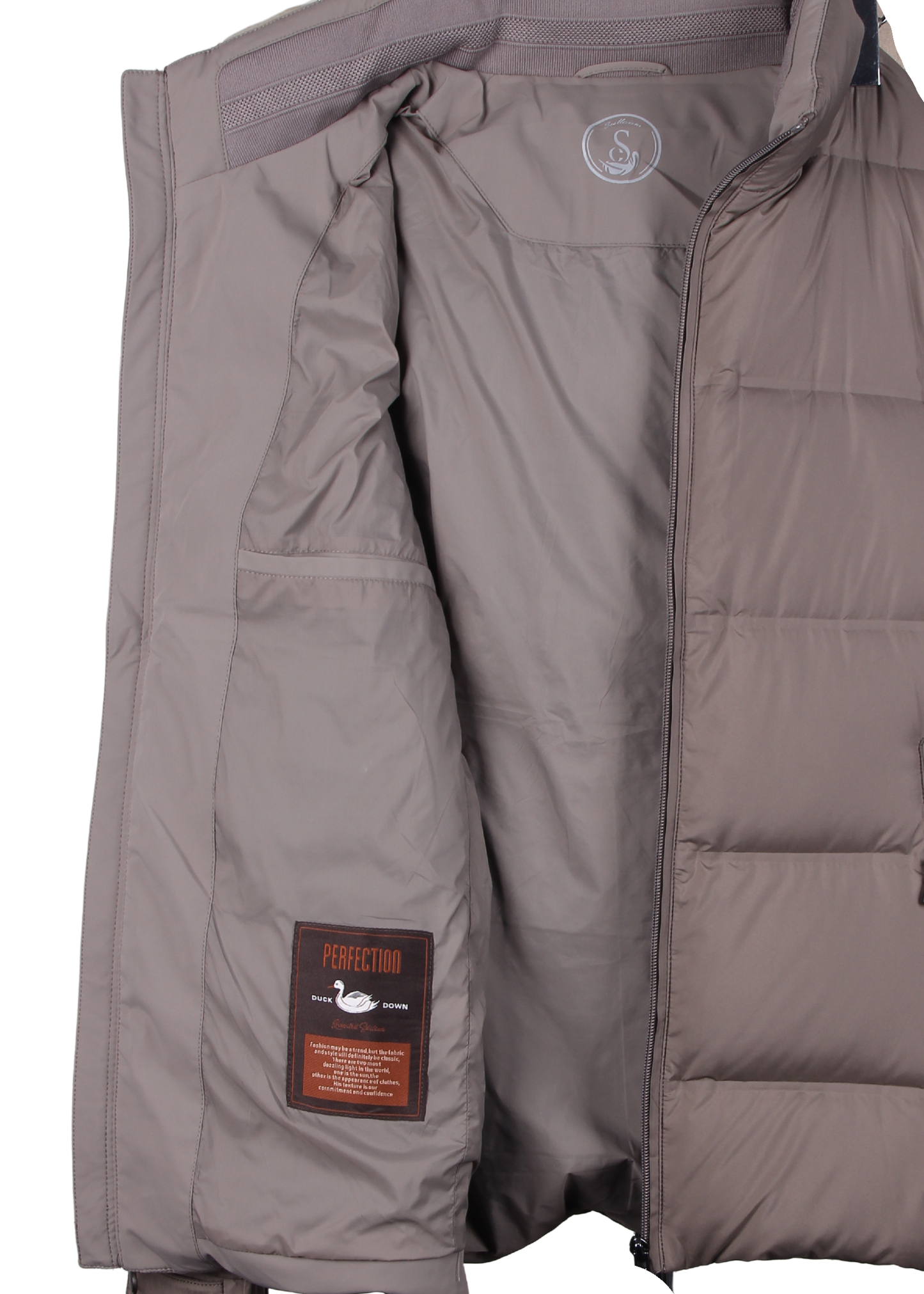 Khaki Down Puffer Jacket