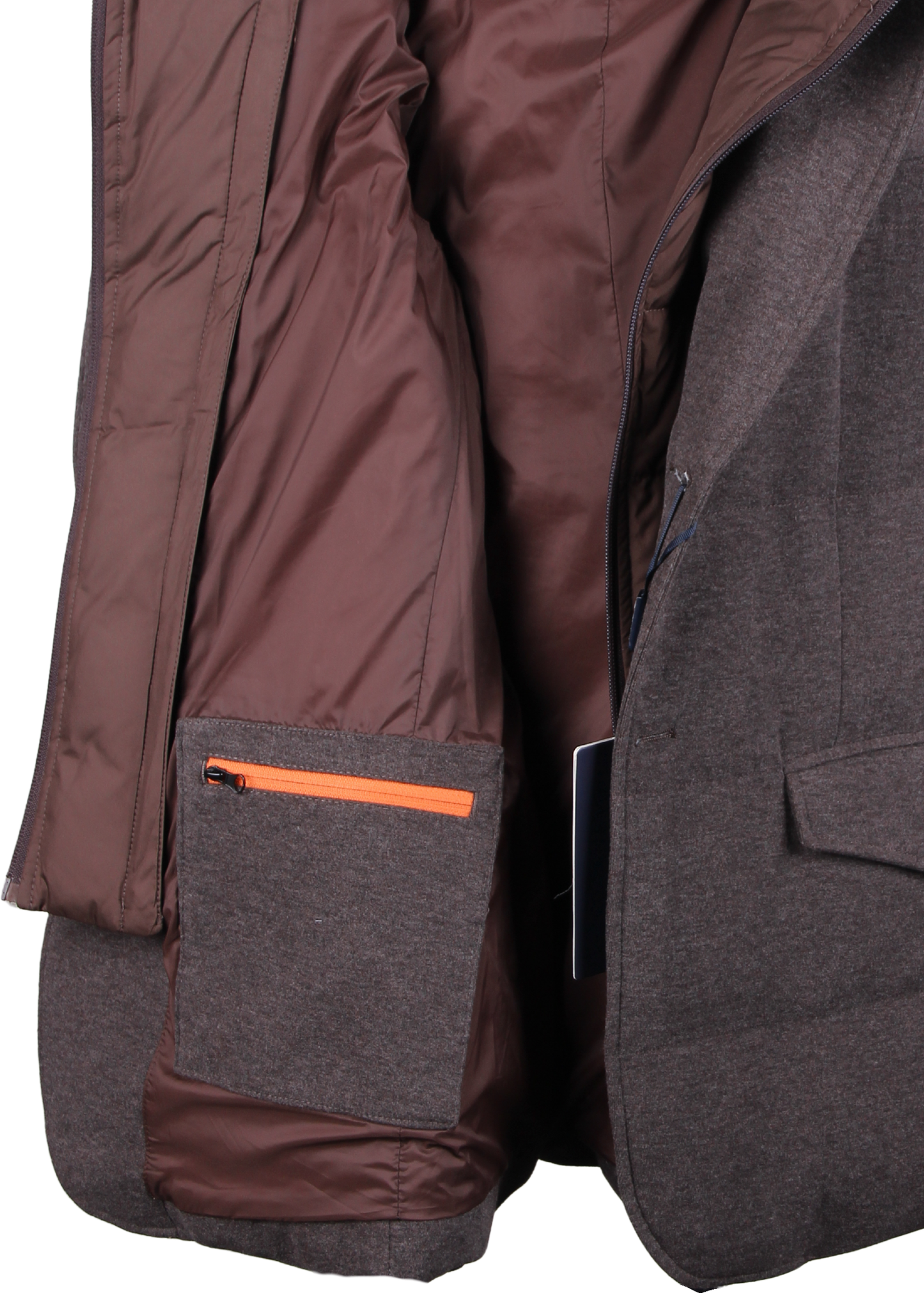 Brown Transformer Jacket (Detachable Down Insert)