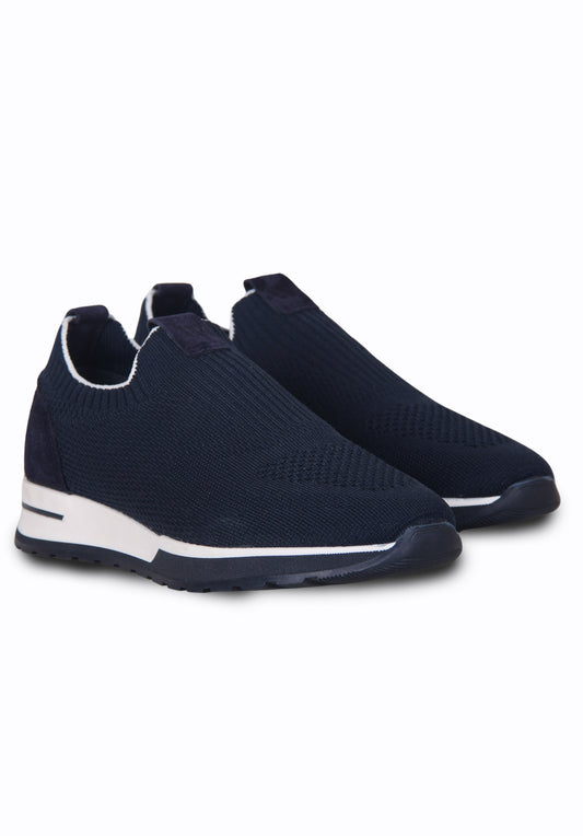Textile & Leather combination sneaker