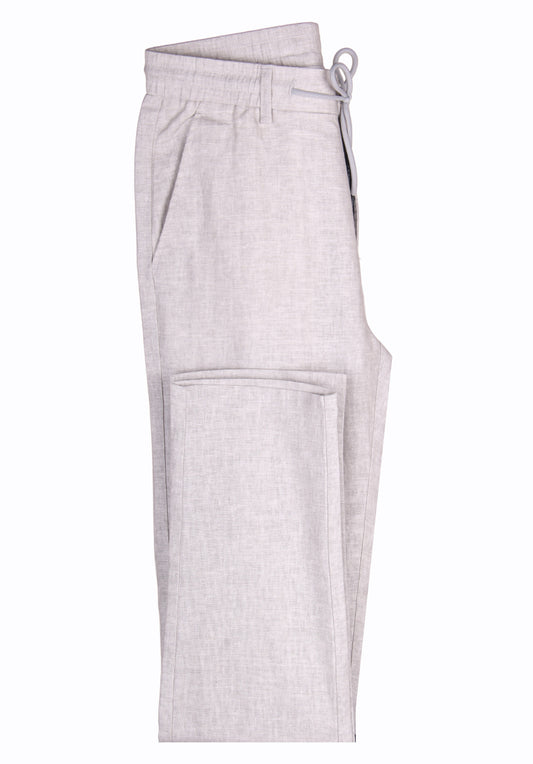 Drawstring creme pants