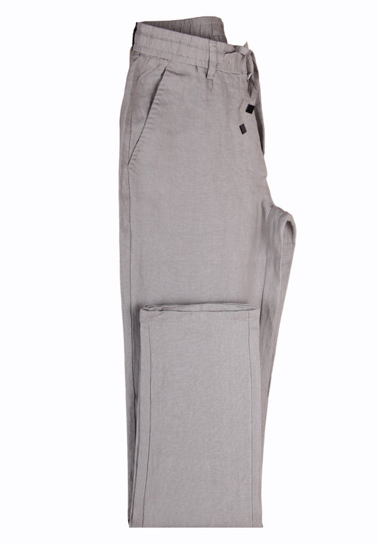 Drawstring gray pants
