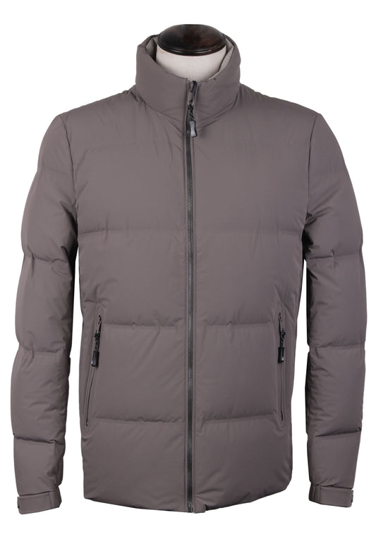 Gray Down/Feather Jacket