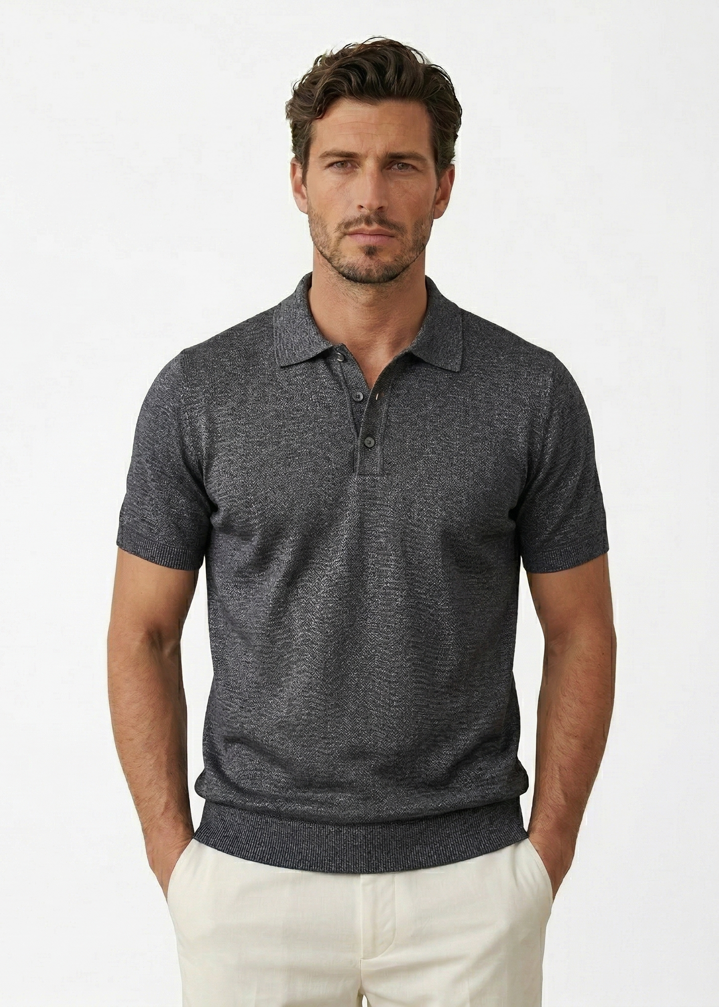 Men's Grey Polo Shirt