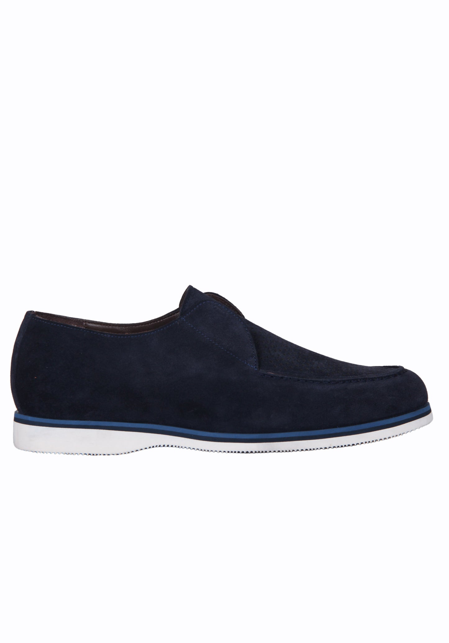 Blue color nubuck loafer