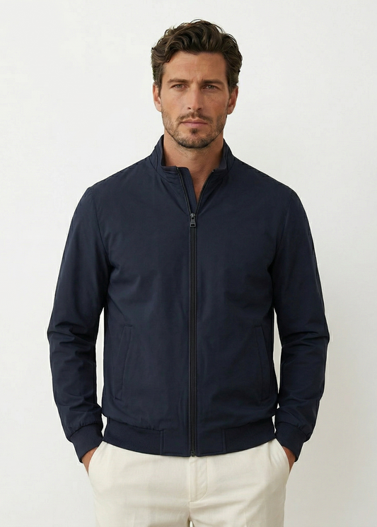 Blue Men's Bomber Jacket