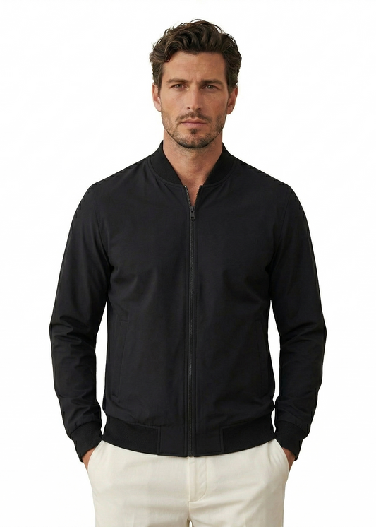 Black Men's Bomber Jacket