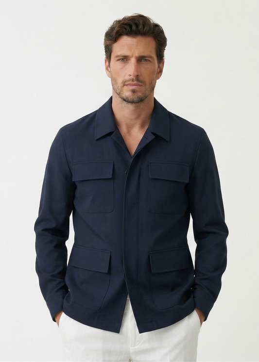 Blue Windbreaker