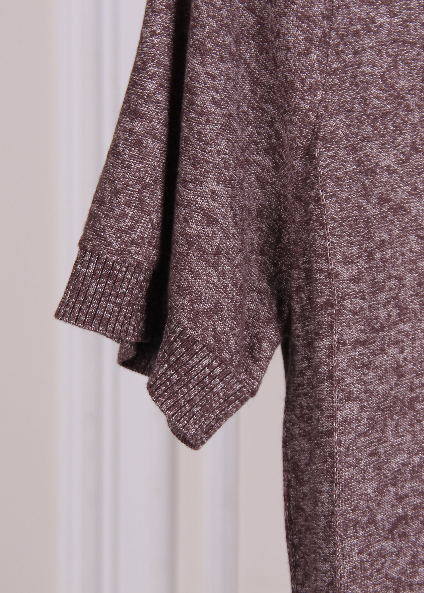 Brown Knit Polo Shirt