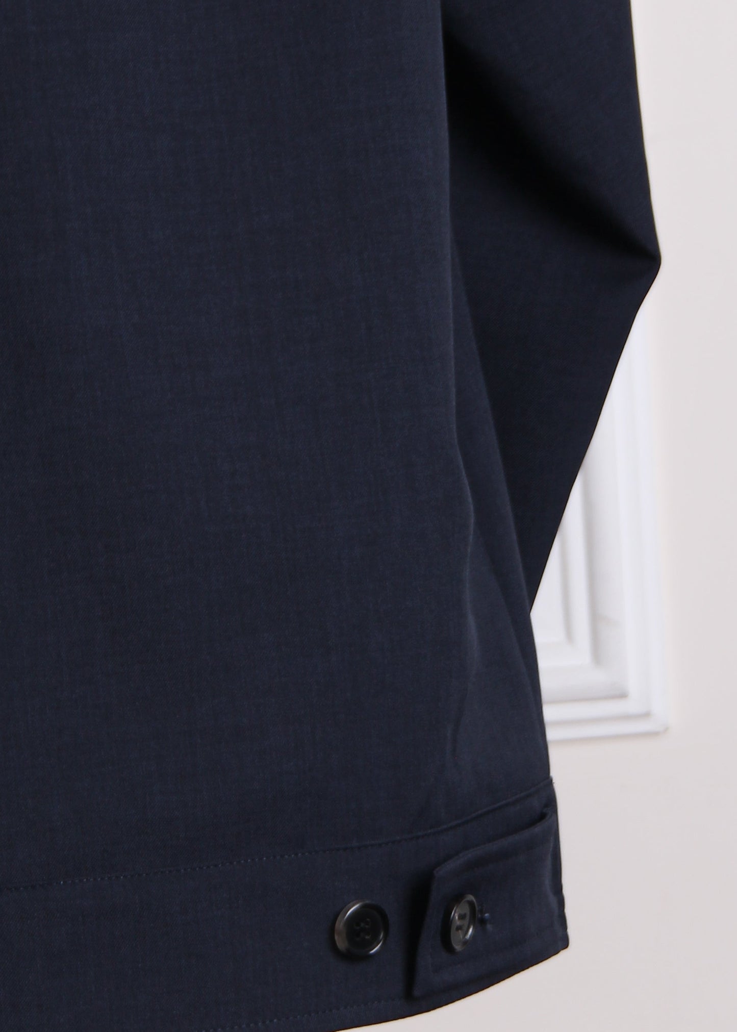 Navy Blue Classic Zip-Up Men's Windbreaker