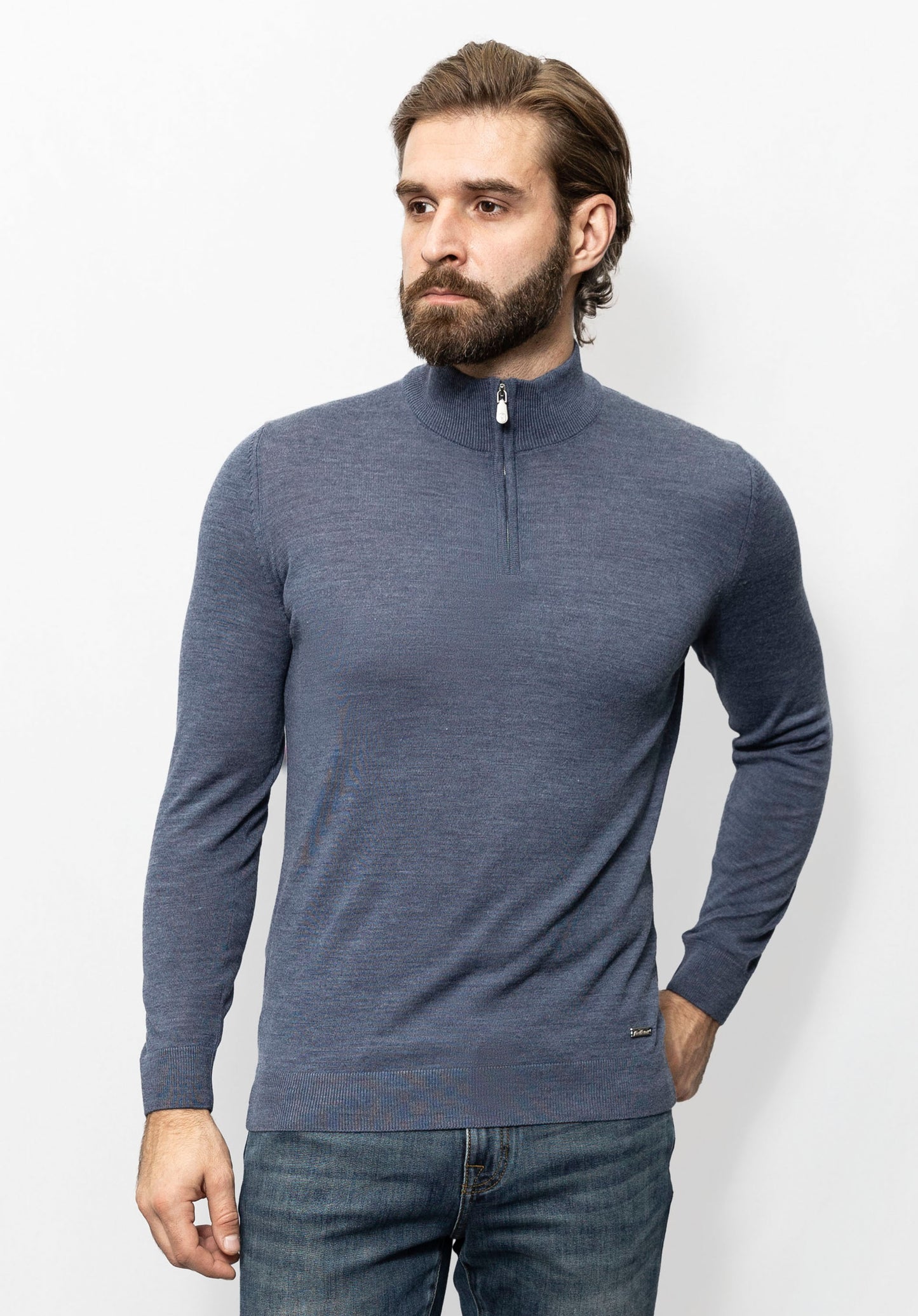 Light-blue sweater