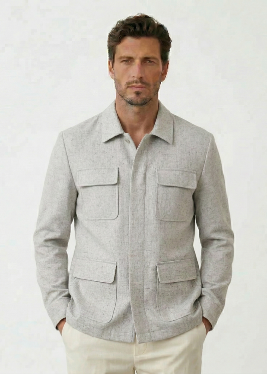 Light Gray Windbreaker